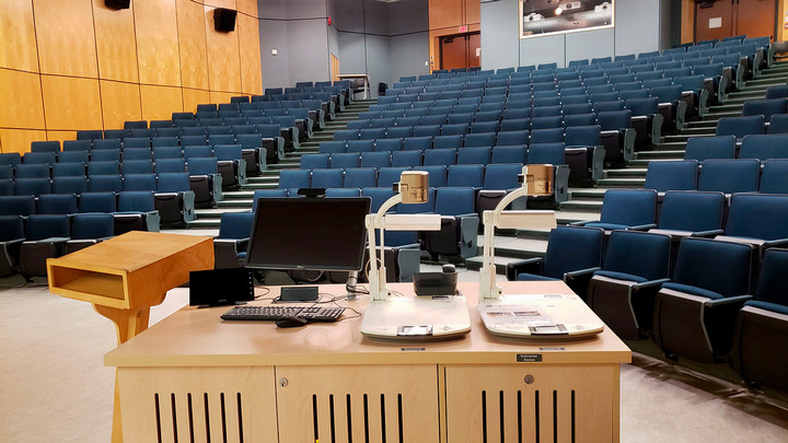 View from the presenter area